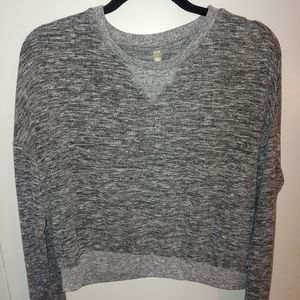Grey Cropped Sweater